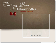 Tablet Screenshot of cherrylanelabradoodles.com